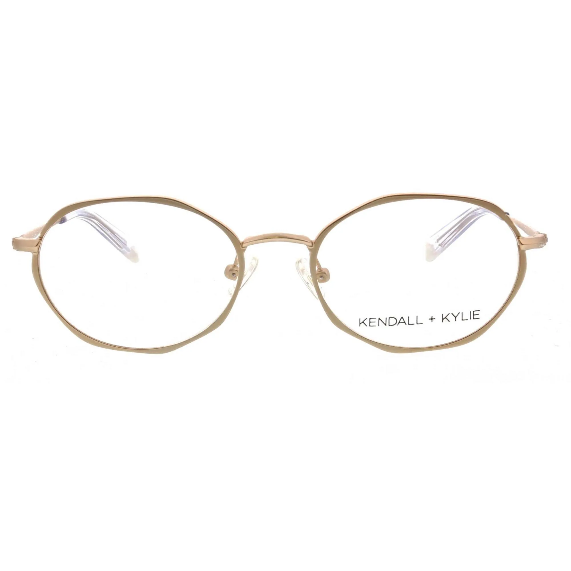 Kendall   Kylie Women's Eyeglasses - Light Gold Frame Demo Lens | KKO162 ALANA 718