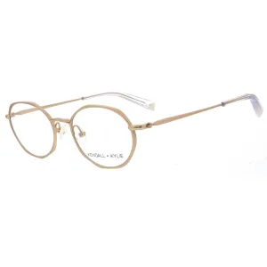 Kendall   Kylie Women's Eyeglasses - Light Gold Frame Demo Lens | KKO162 ALANA 718