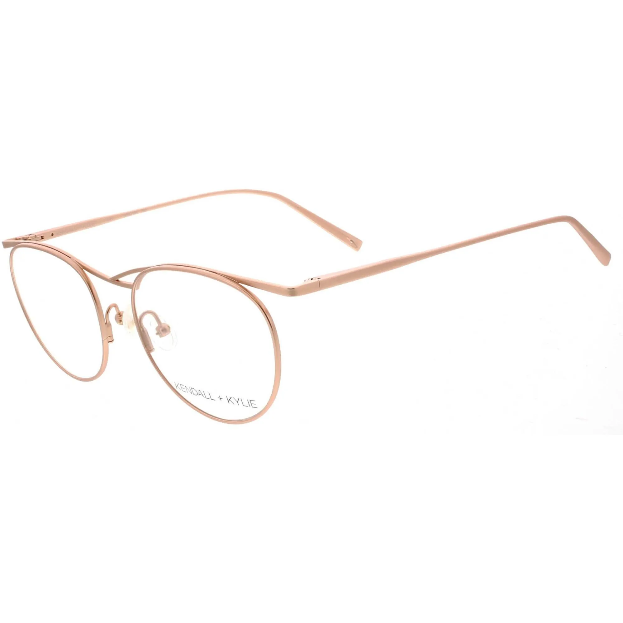 Kendall   Kylie Women's Eyeglasses - Rose Gold Metal Frame Demo Lens | KKO194 ALI 780