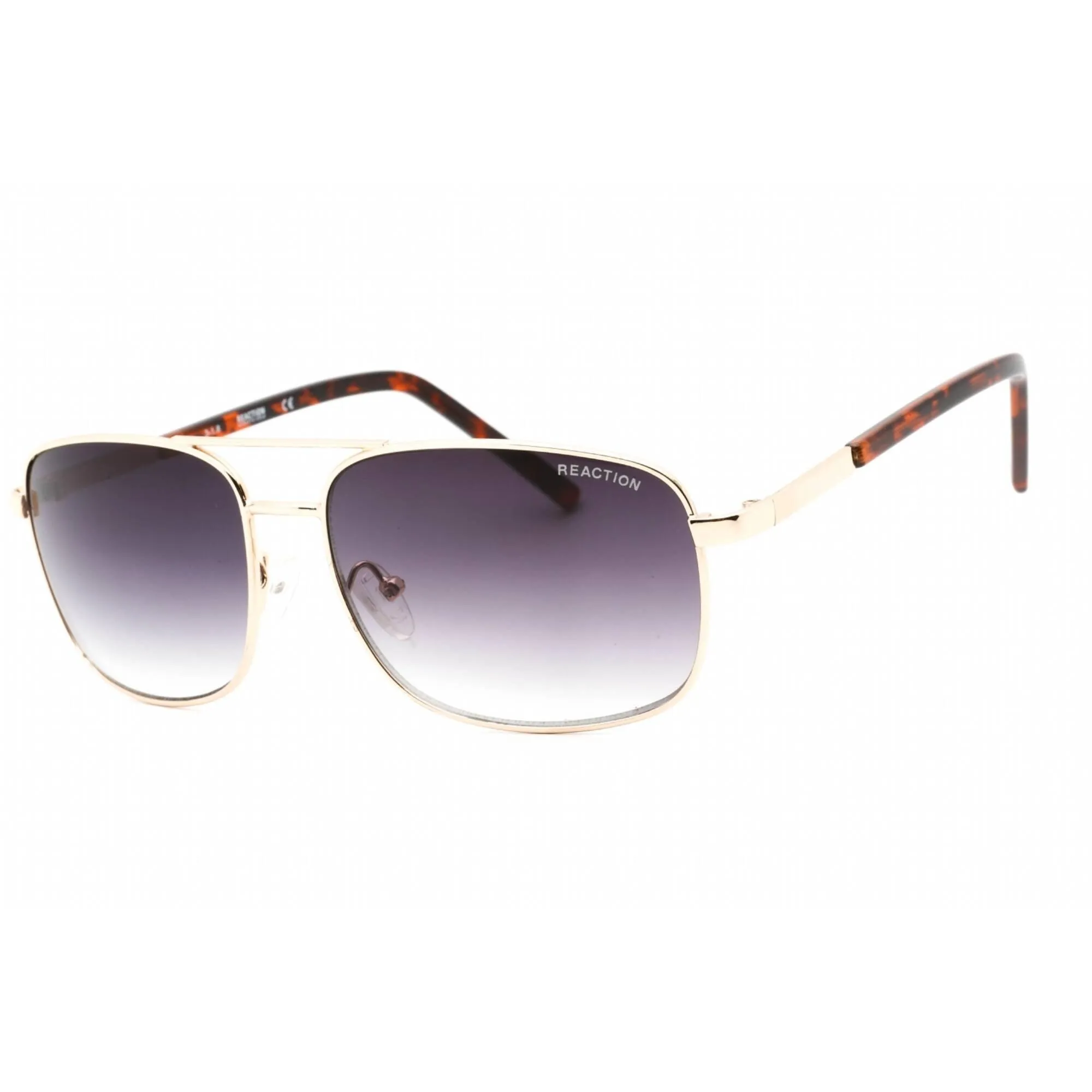 Kenneth Cole Reaction Men's Sunglasses - Shiny Gold Metal Full Rim Frame | KC1299 32B