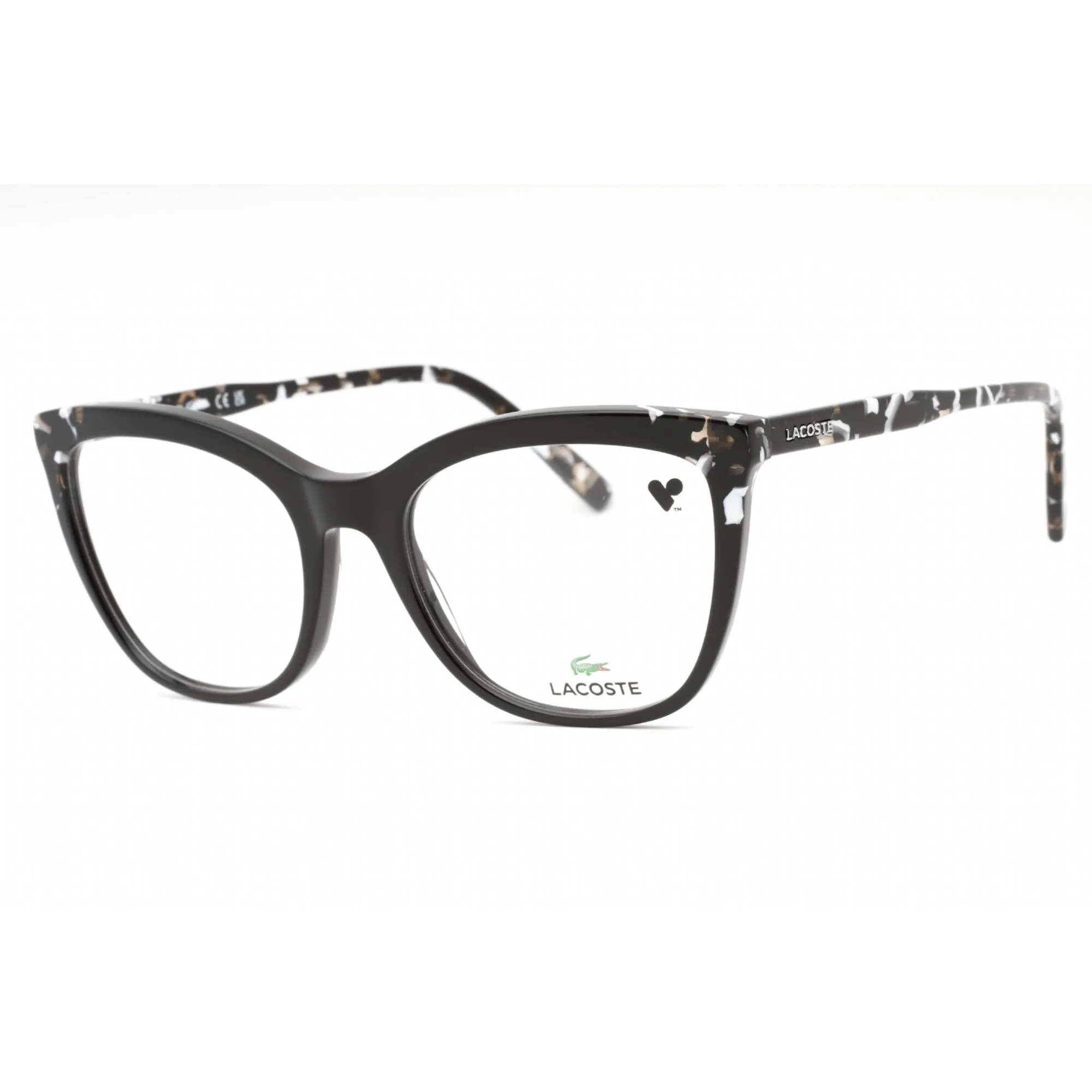 Lacoste Women's Eyeglasses - Black Plastic Cat Eye Shape Full Rim Frame | L2884 001
