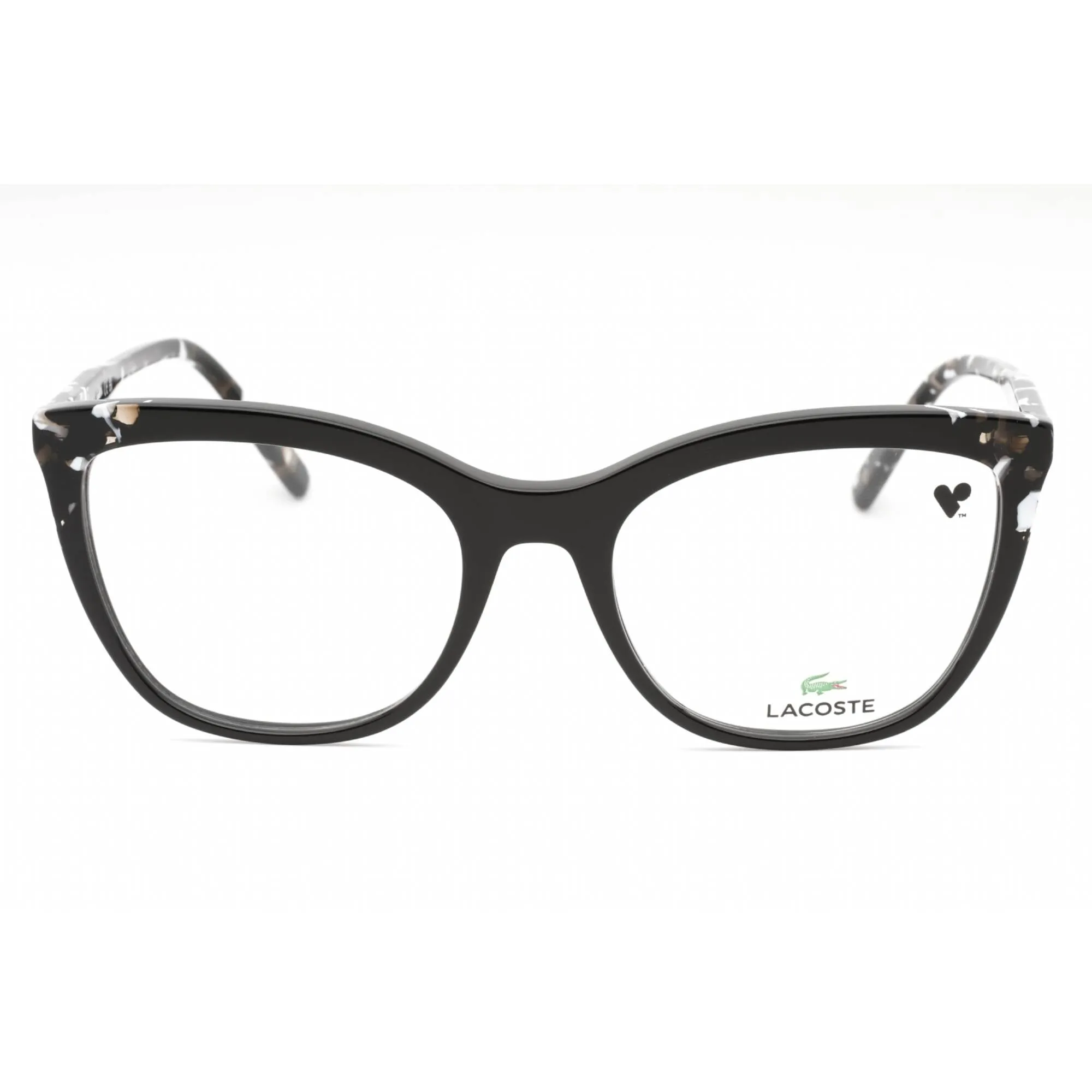 Lacoste Women's Eyeglasses - Black Plastic Cat Eye Shape Full Rim Frame | L2884 001