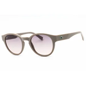 Lacoste Women's Sunglasses - Light Grey Injected Propionate Round Frame | L6000S 038