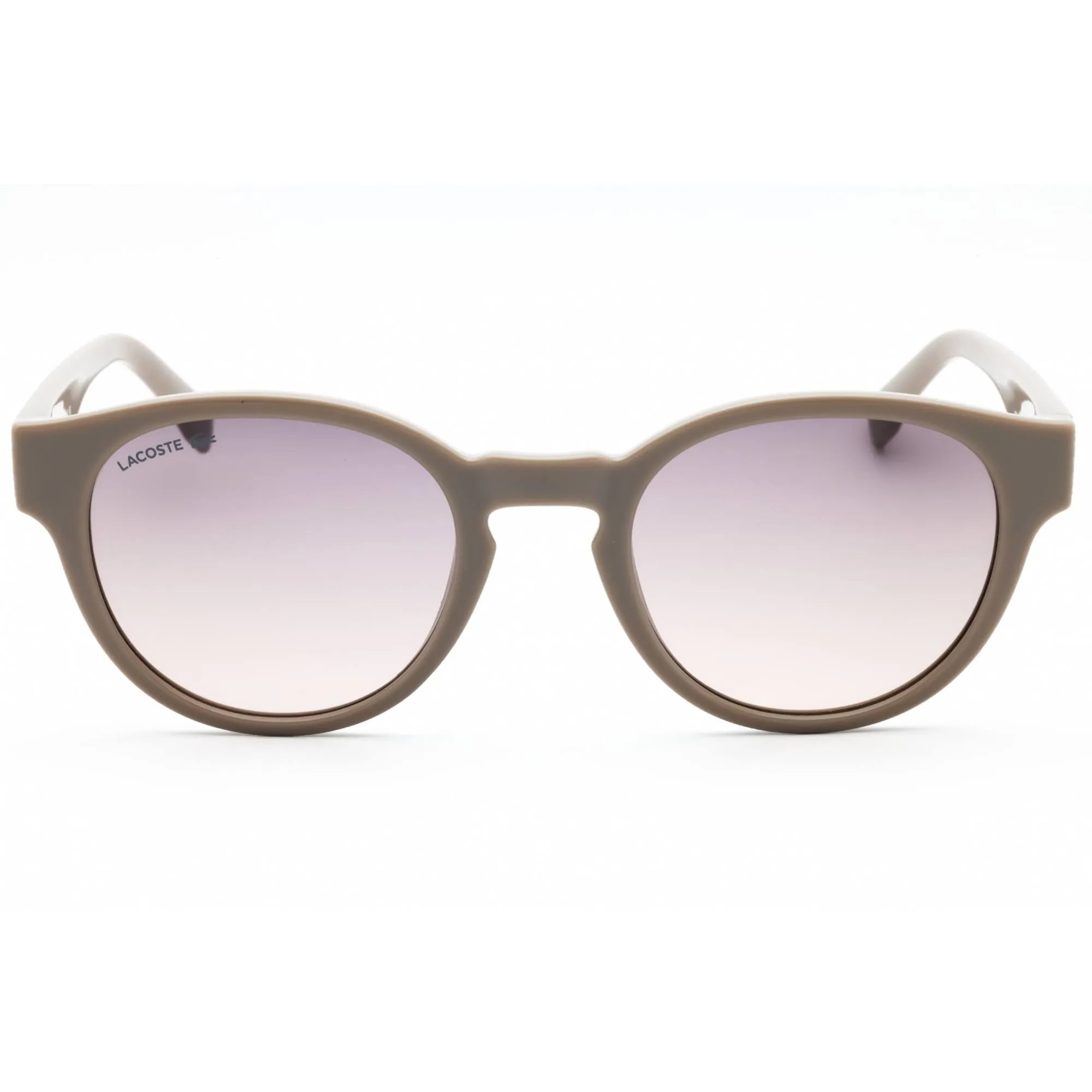 Lacoste Women's Sunglasses - Light Grey Injected Propionate Round Frame | L6000S 038