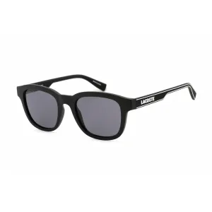 Lacoste Women's Sunglasses - Matte Black Rectangular Shape Frame Grey Lens | L966S 002