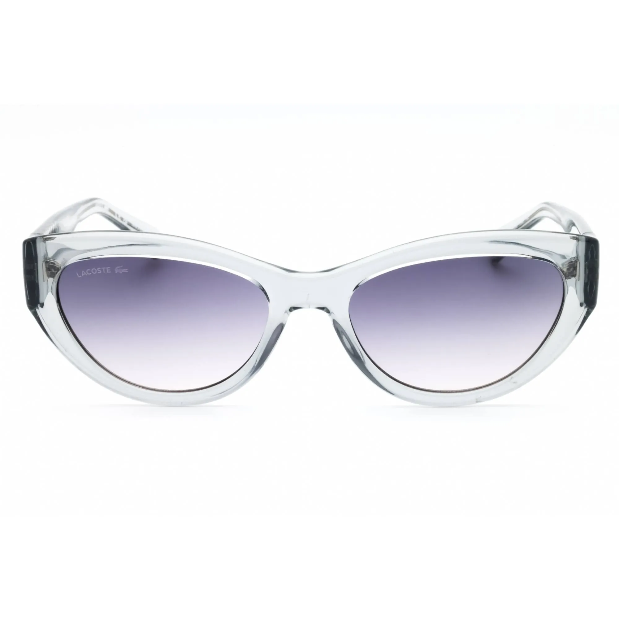 Lacoste Women's Sunglasses - Transparent Grey Cat Eye Full Rim Frame | L6013S 035