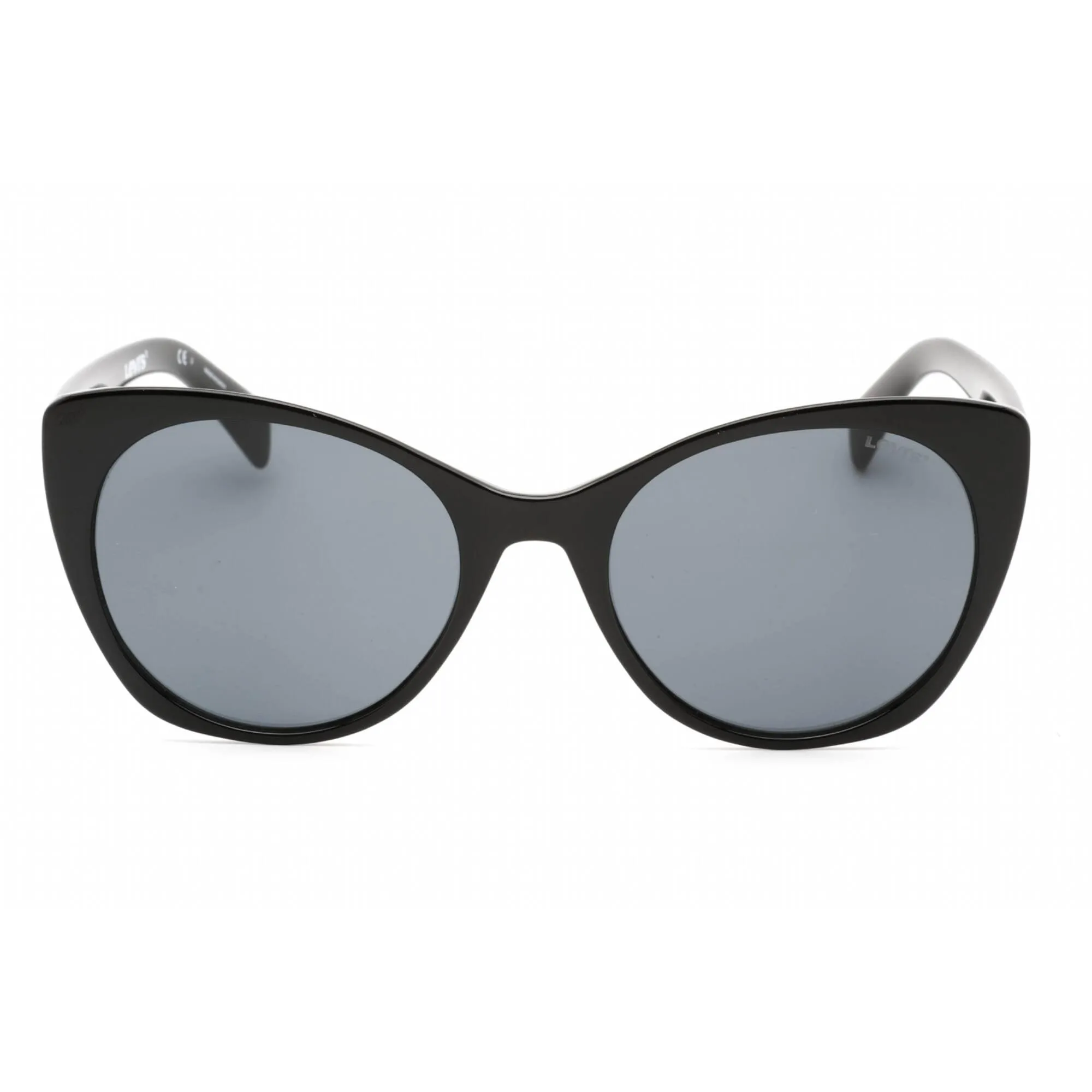 Levi's Women's Sunglasses - Full Rim Black Plastic Cat Eye Frame | LV 1015/S 0807 IR