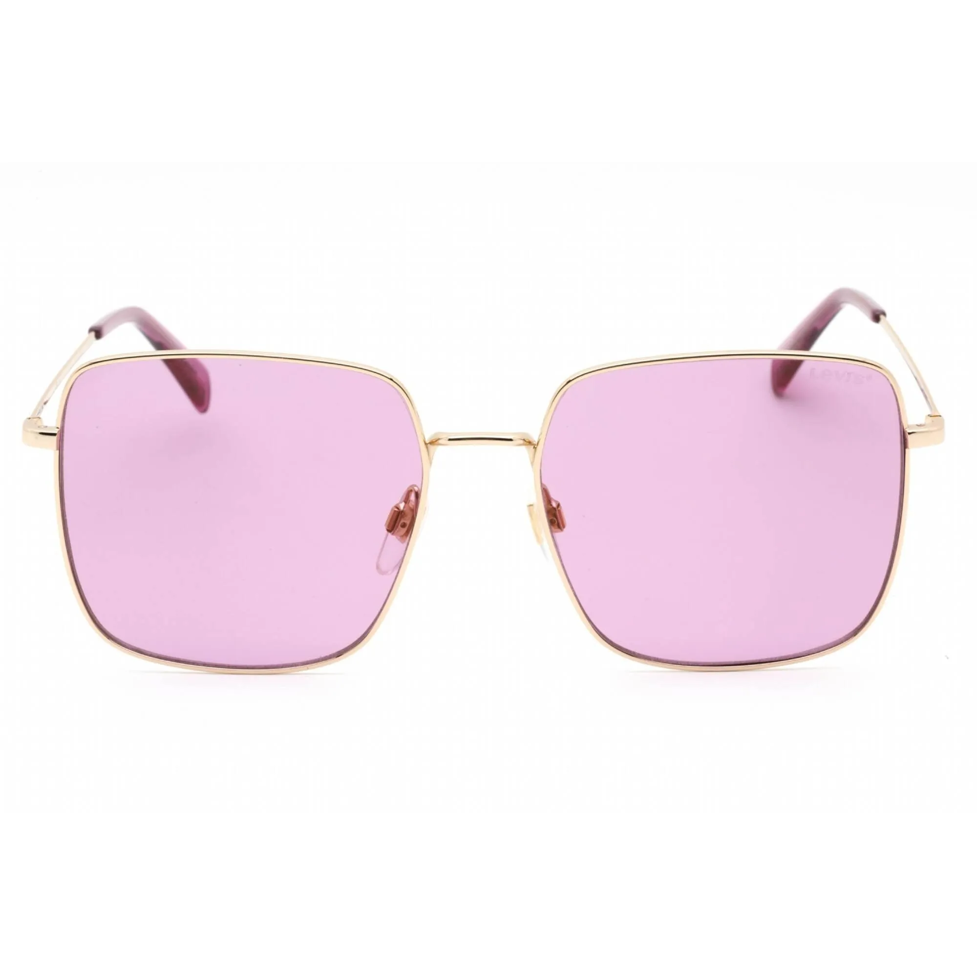 Levi's Women's Sunglasses - Rose Gold Metal Square Shape Frame | LV 1007/S 0000 13