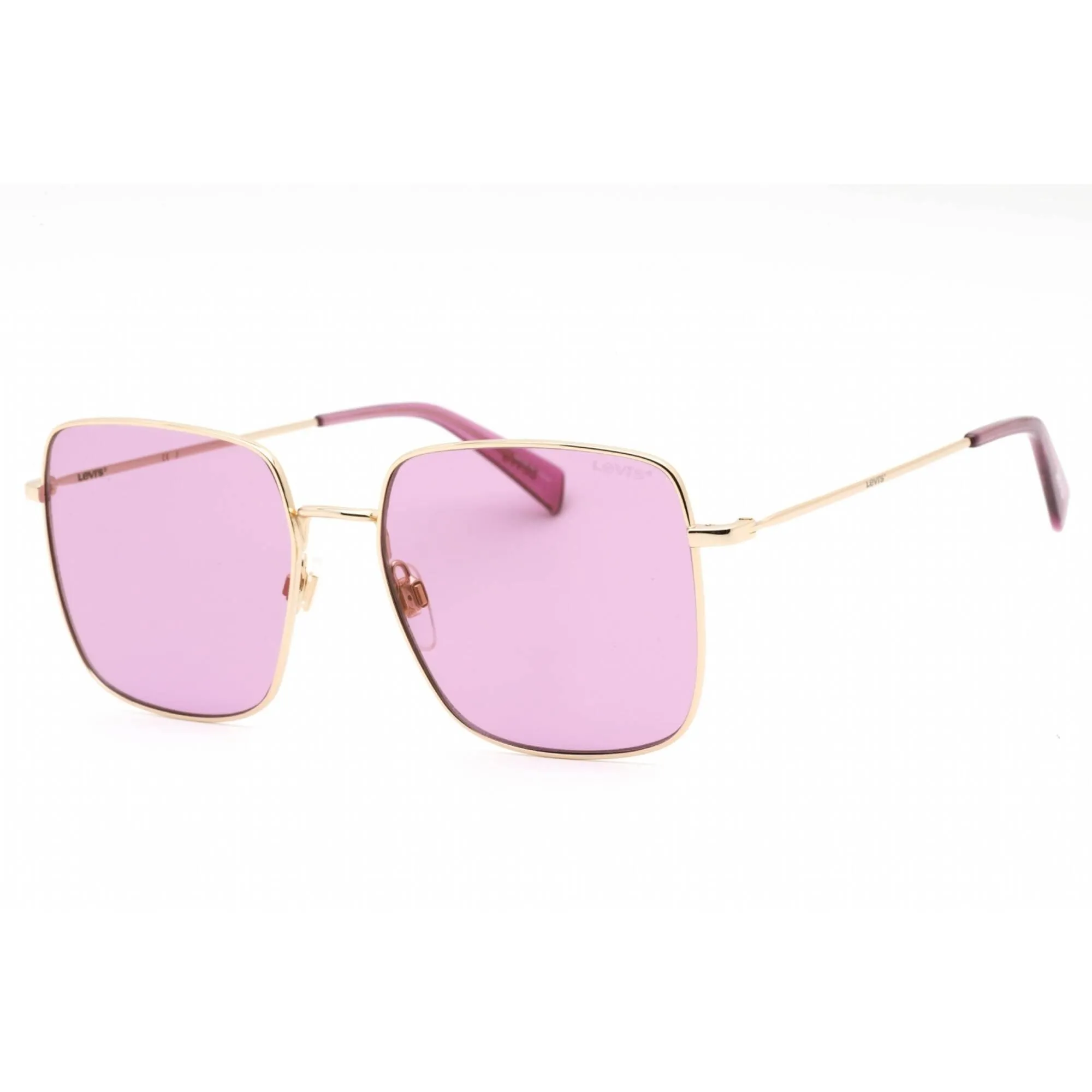 Levi's Women's Sunglasses - Rose Gold Metal Square Shape Frame | LV 1007/S 0000 13