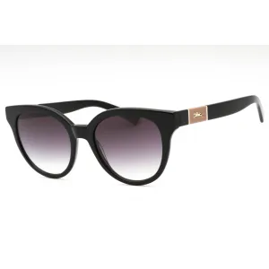 Longchamp Women's Sunglasses - Black Plastic Round Shape Full Rim Frame | LO697S 001