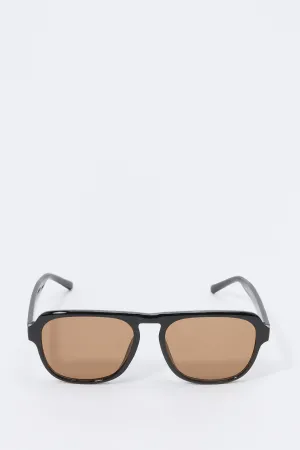 Lunettes de soleil aviateur rondes