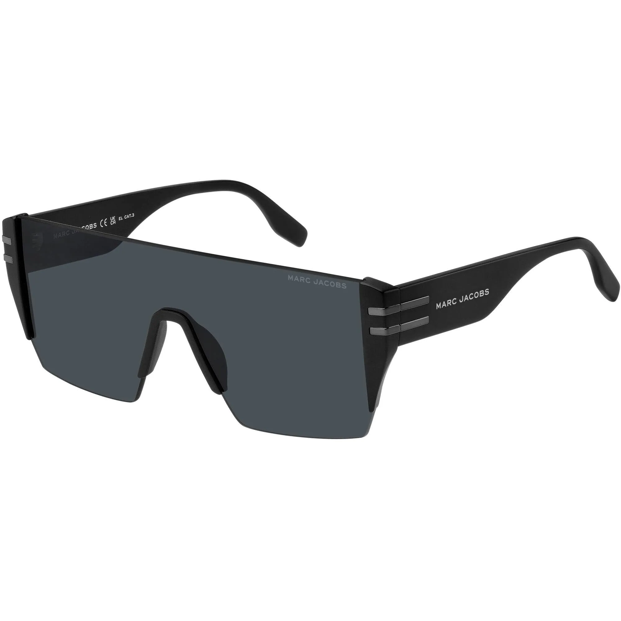 Marc Jacobs Men's Sunglasses - Matte Black Plastic Shield Frame | MARC 712/S 0003/2K