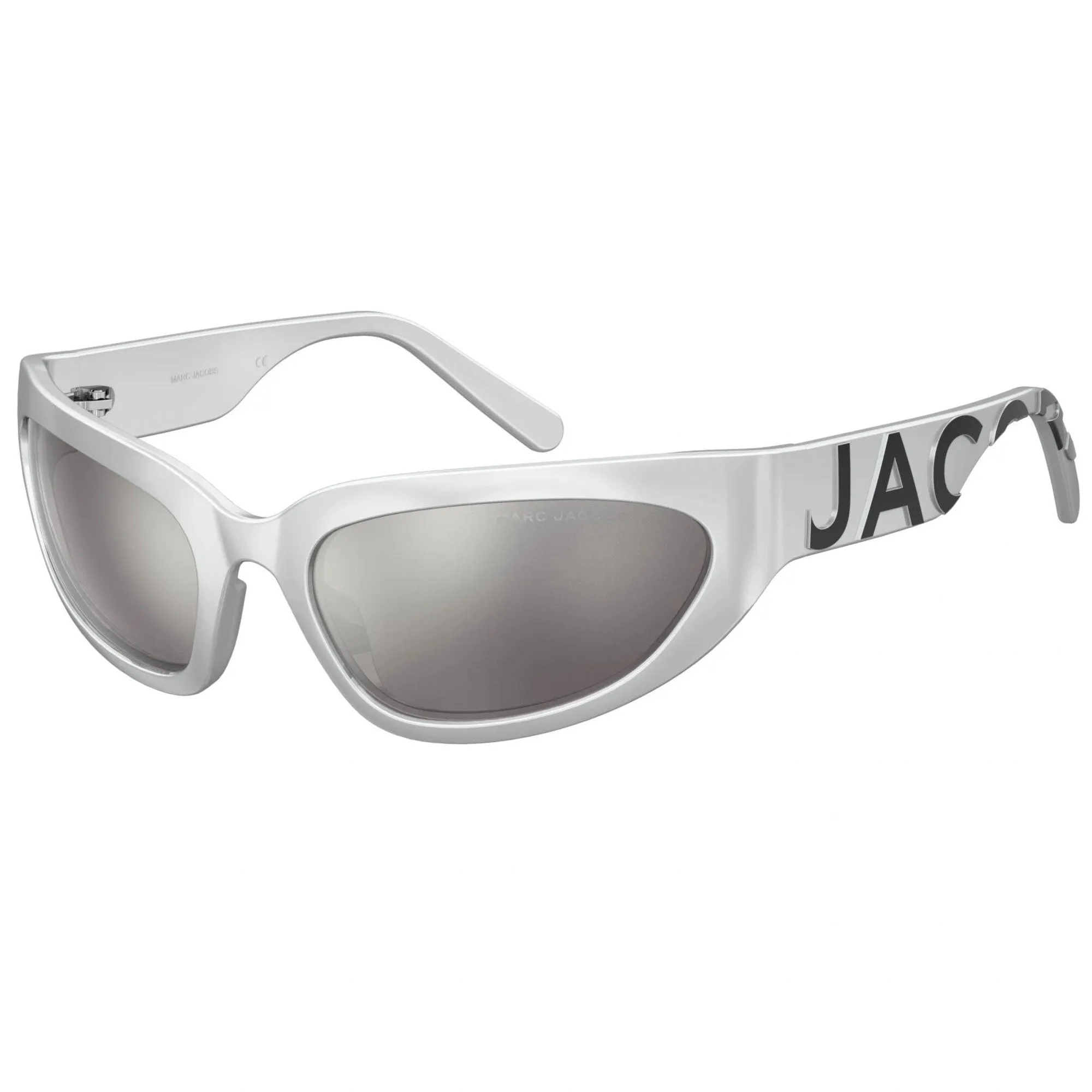 Marc Jacobs Women's Sunglasses - Silver Plastic Wraparound Frame | MARC 738/S 079D/T4