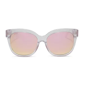 MAYA - OPALESCENT PINK   CHERRY BLOSSOM MIRROR SUNGLASSES