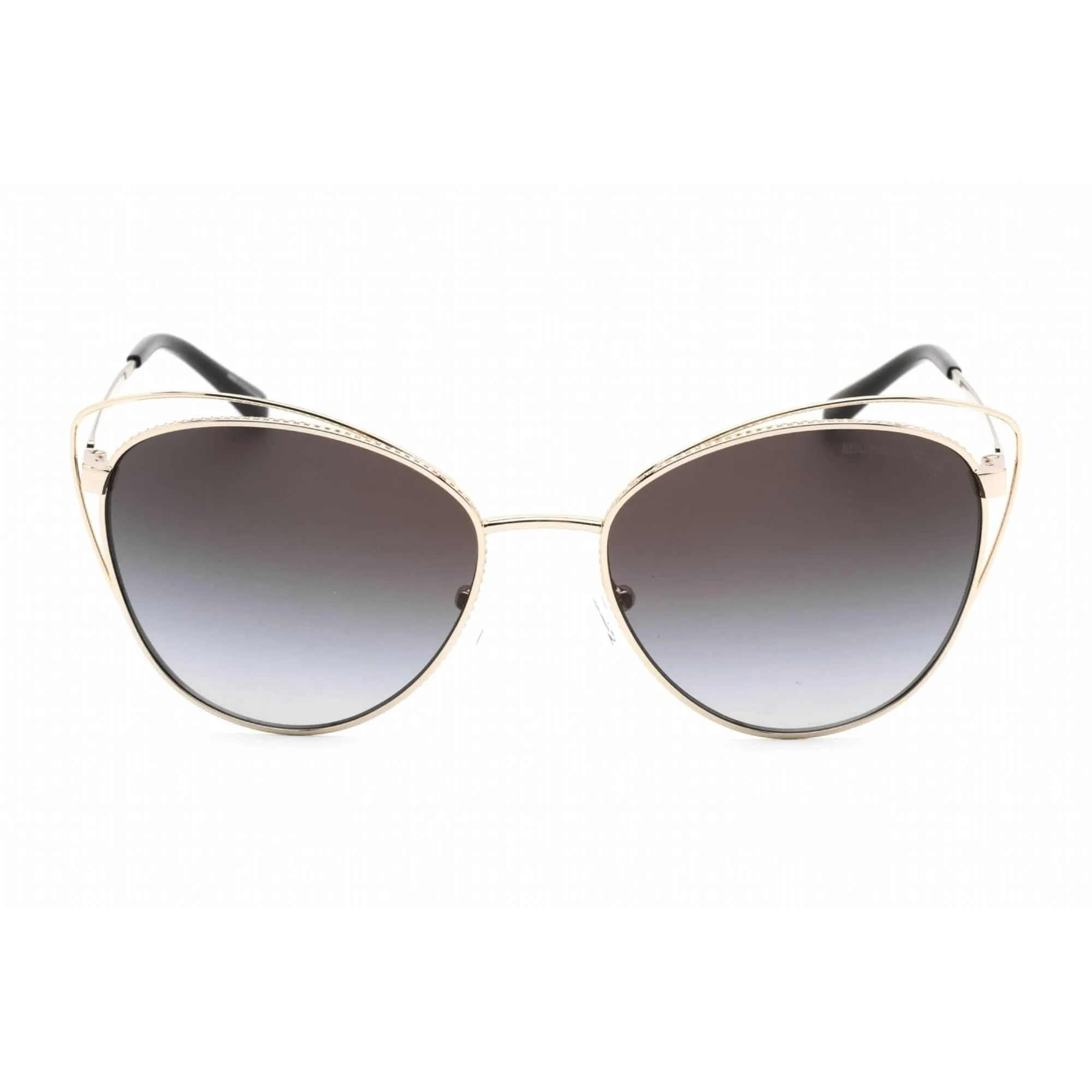 Michael Kors Women's Sunglasses - Full Rim Light Gold Metal Cat Eye | 0MK1117 10148G