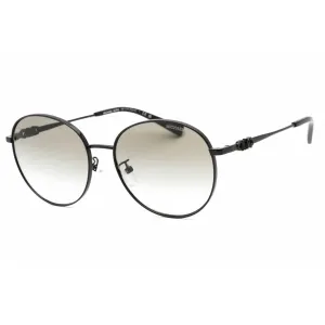 Michael Kors Women's Sunglasses - Full Rim Shiny Black Metal Round | 0MK1119 10058E