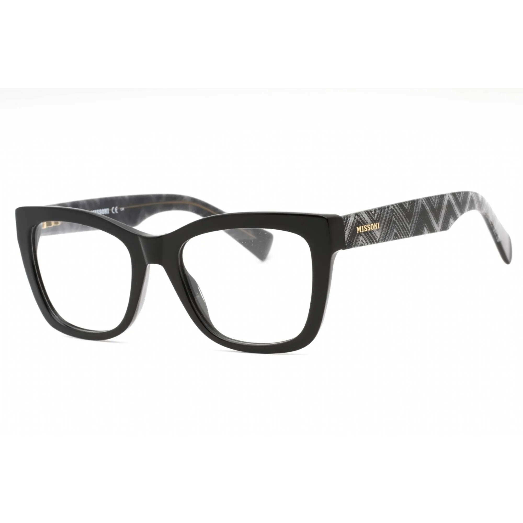 Missoni Women's Eyeglasses - Black Plastic Cat Eye Full Rim Frame | MIS 0081 0807 00