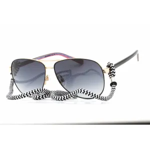 Missoni Women's Sunglasses - Aviator Frame Dark Grey Shaded Lens | MMI 0002/S 807 90