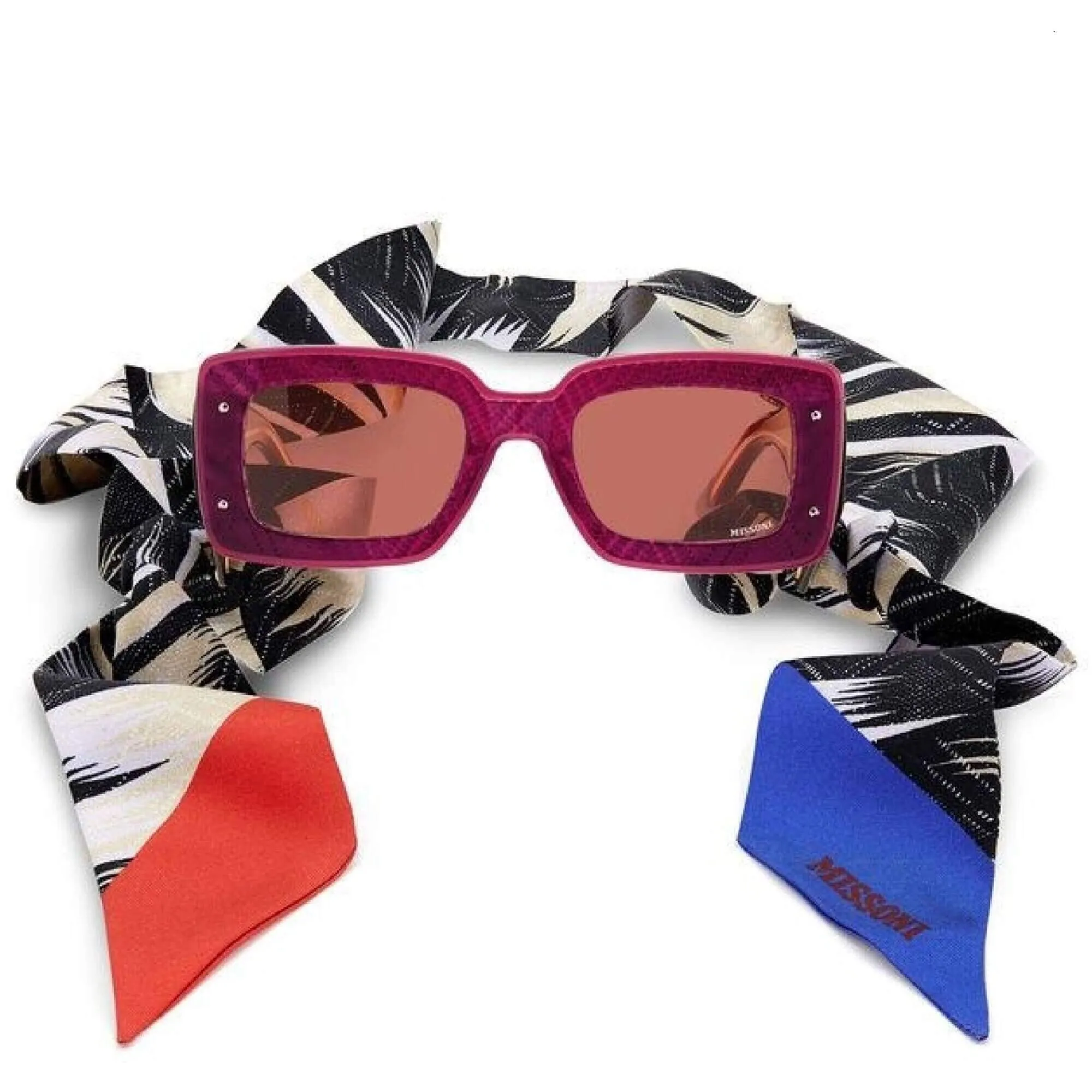 Missoni Women's Sunglasses - Burgundy Plastic Rectangular Frame | MIS 0041/N/S 0LHF