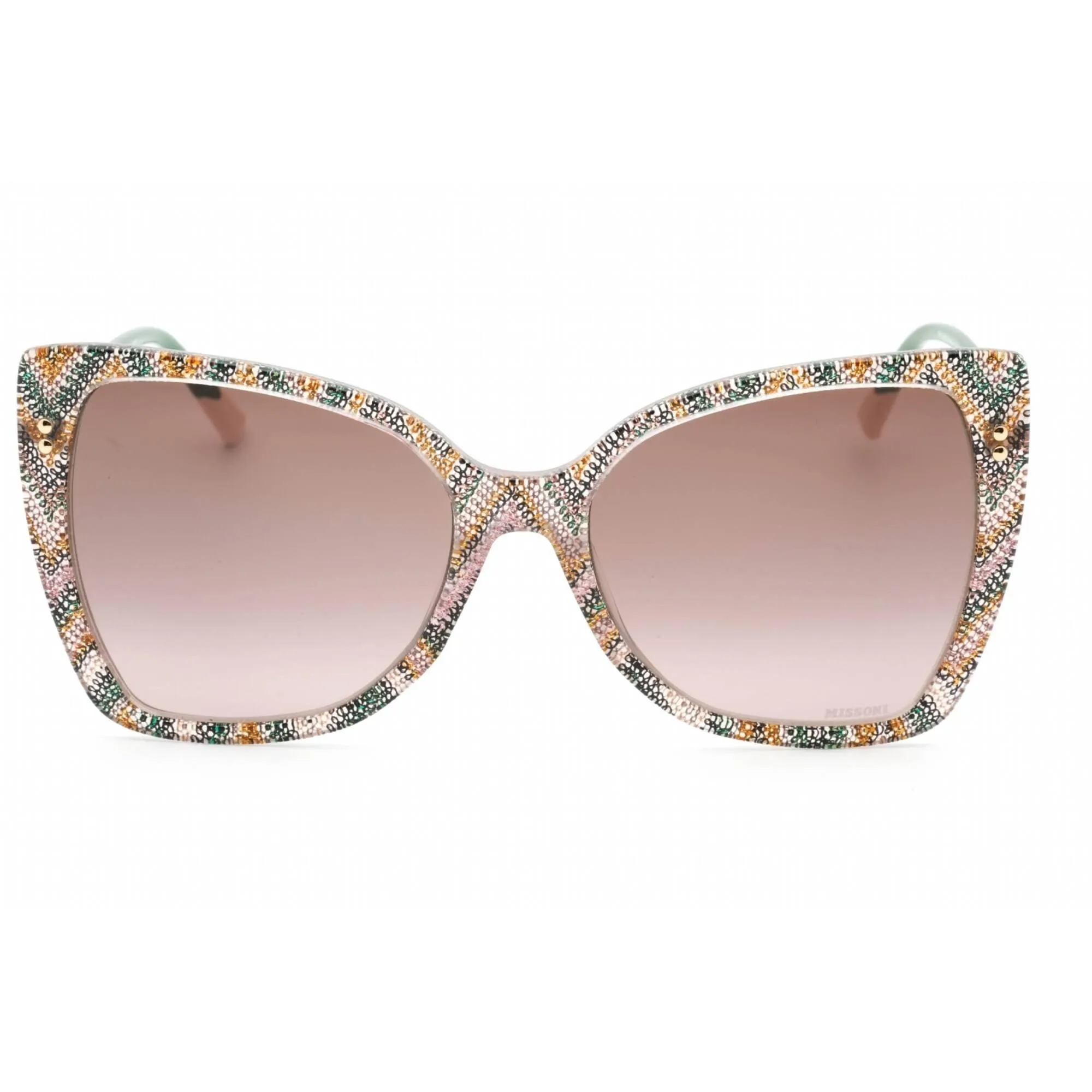 Missoni Women's Sunglasses - Pattern Pink Green Cat Eye Frame | MIS 0083/S 0038 HA