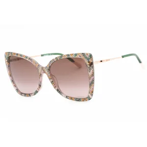 Missoni Women's Sunglasses - Pattern Pink Green Cat Eye Frame | MIS 0083/S 0038 HA
