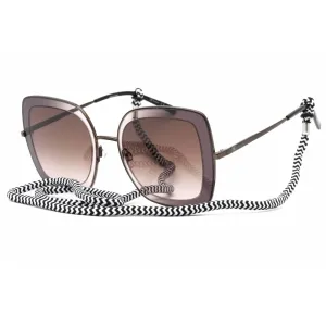 Missoni Women's Sunglasses - Rectangular Frame Brown Shaded Lens | MMI 0034/S V81 HA