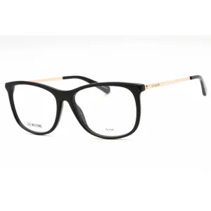 Moschino Love Women's Eyeglasses - Black Acetate Square Full Rim Frame | MOL589 807