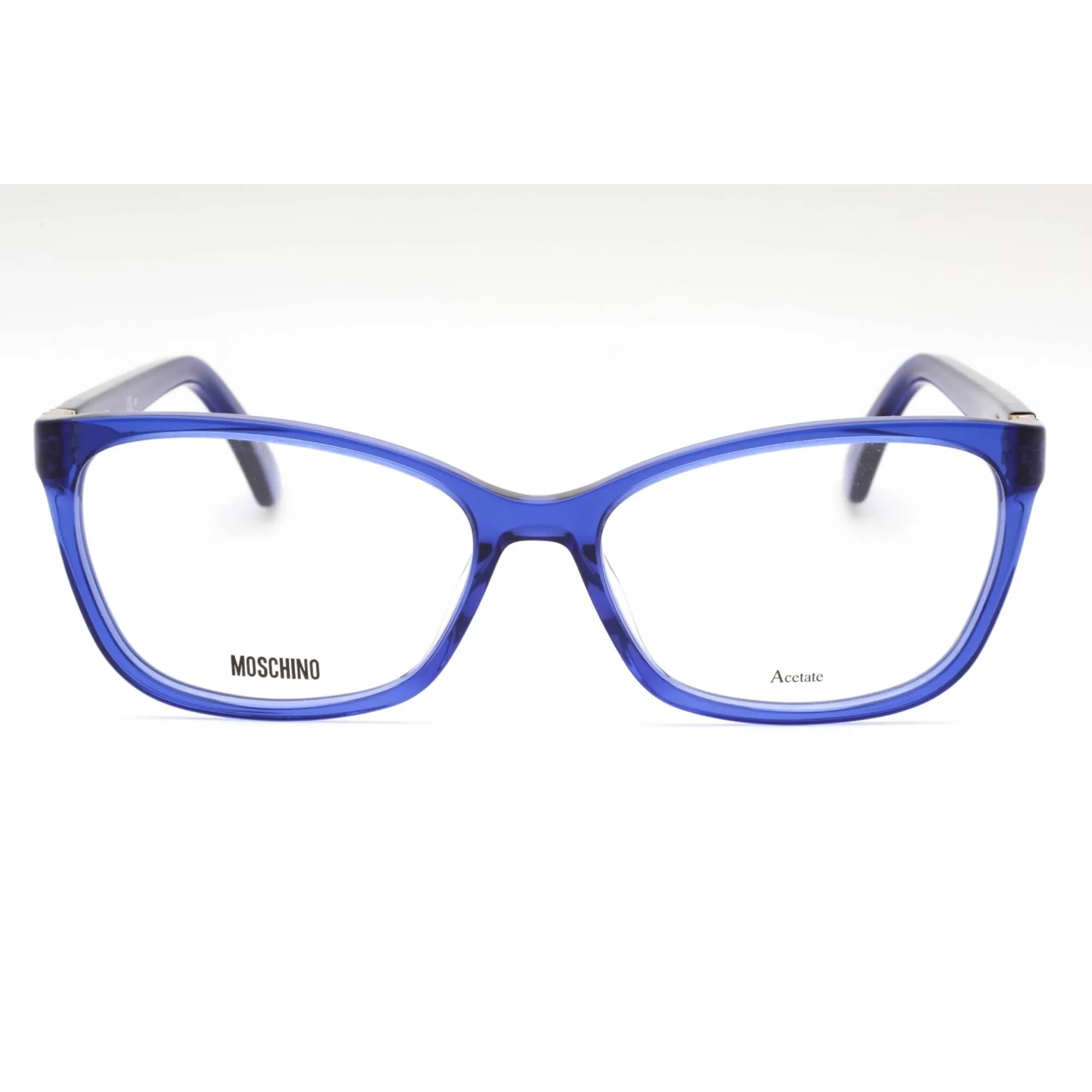 Moschino Women's Eyeglasses - Blue Acetate Cat Eye Shape Full Rim Frame | MOS558 PJP