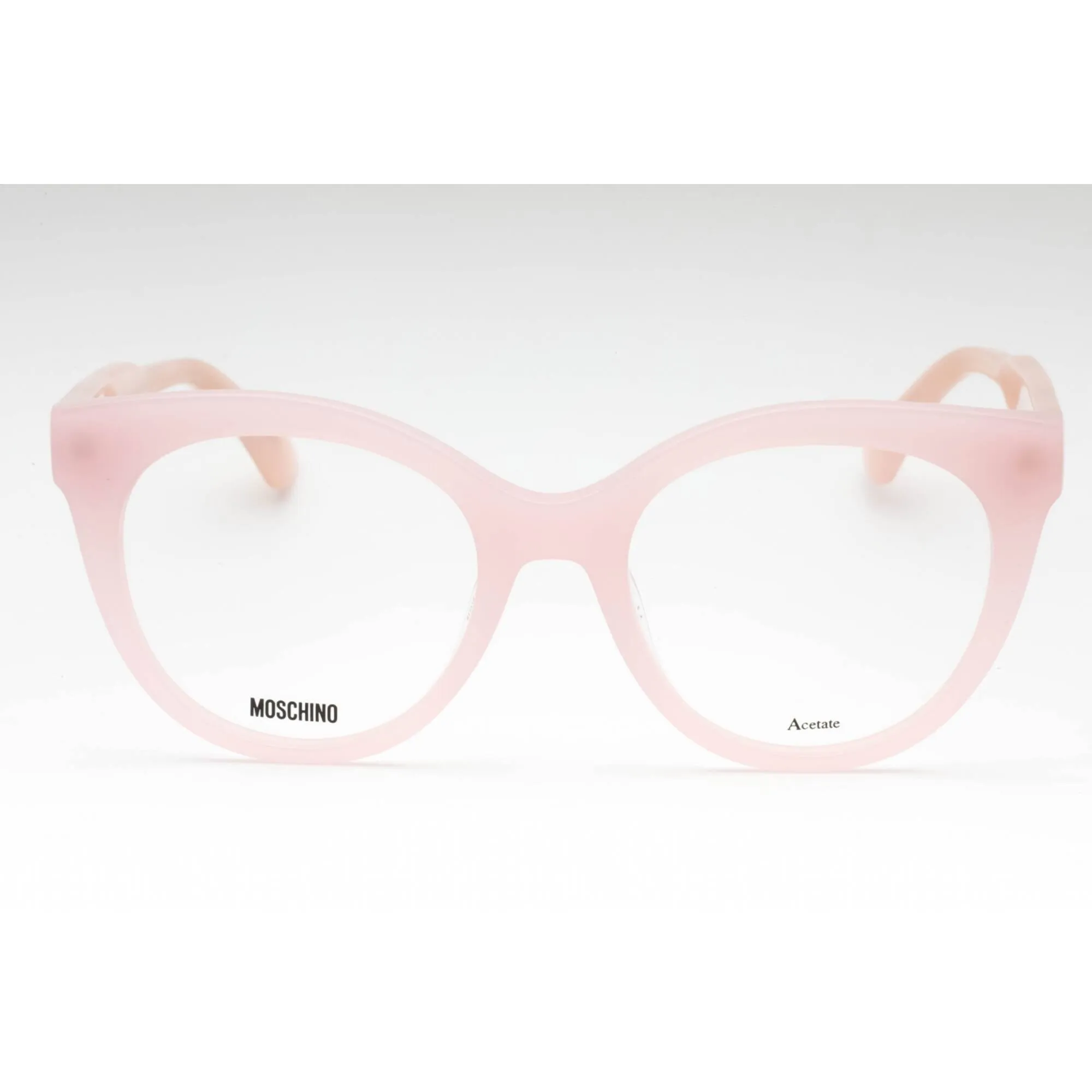 Moschino Women's Eyeglasses - Pattern Pink Acetate Cat Eye Full Rim Frame | MOS613 OBL