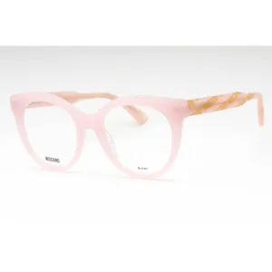 Moschino Women's Eyeglasses - Pattern Pink Acetate Cat Eye Full Rim Frame | MOS613 OBL