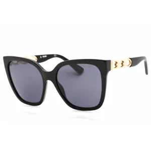 Moschino Women's Sunglasses - Grey Lens Black Rectangular Frame | MOS098/S 0807 IR
