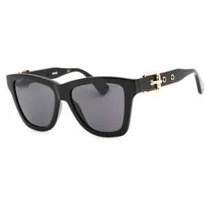 Moschino Women's Sunglasses - Grey Lens Black Square Shape Frame | MOS131/S 0807 IR