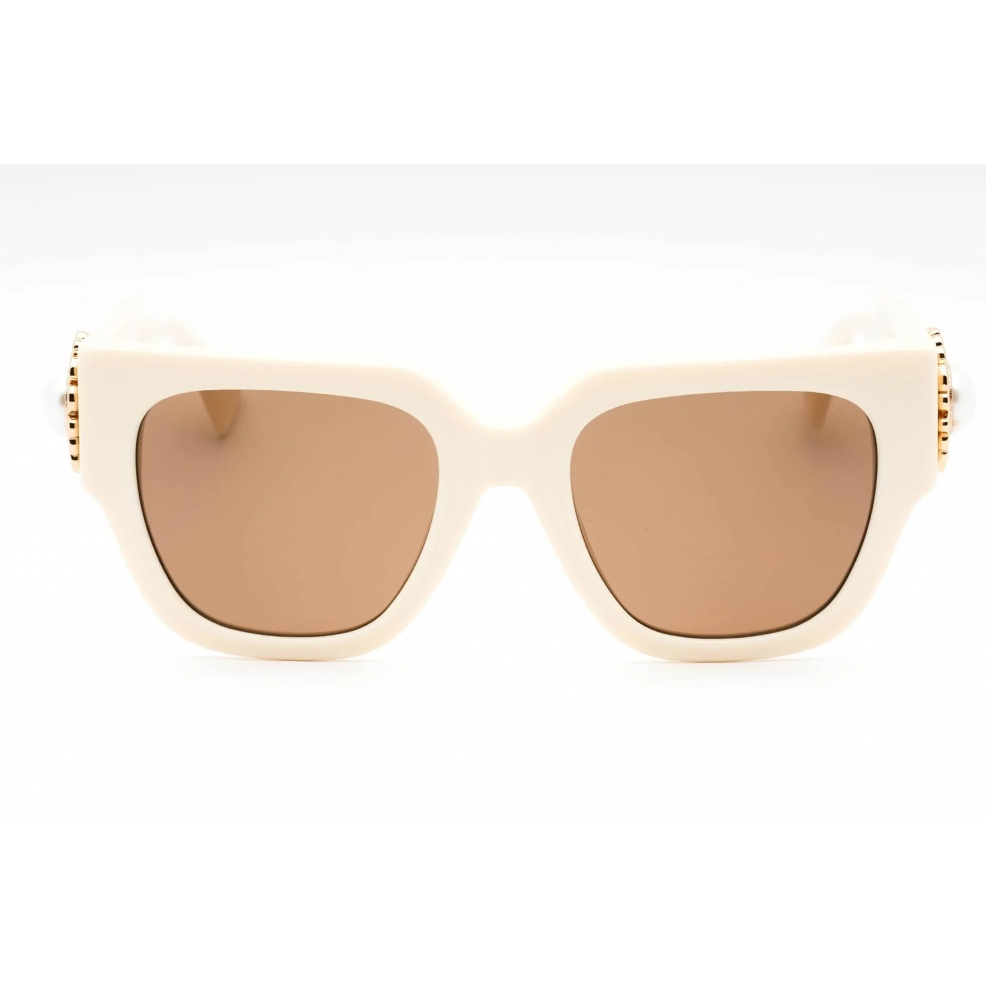 Moschino Women's Sunglasses - Ivory Plastic Square Full Rim Frame | MOS153/S 0SZJ 70