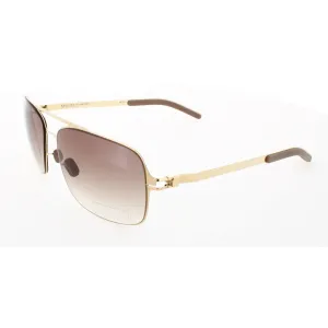Mykita Unisex Sunglasses - Glossy Gold Square Frame | NO1 SUN-TROY-GLOSSY GOLD 013