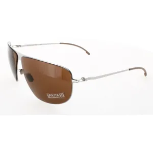 Mykita Unisex Sunglasses - Shiny Silver Metal Frame | LITE SUN-TOMMA-SHINNY SILVER 051