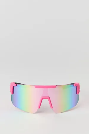 Ombre Lens Shield Sunglasses