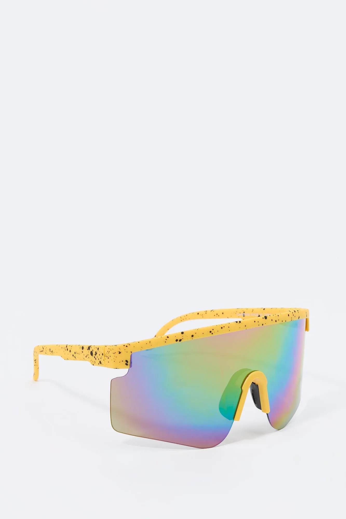 Paint Splatter Shield Sunglasses