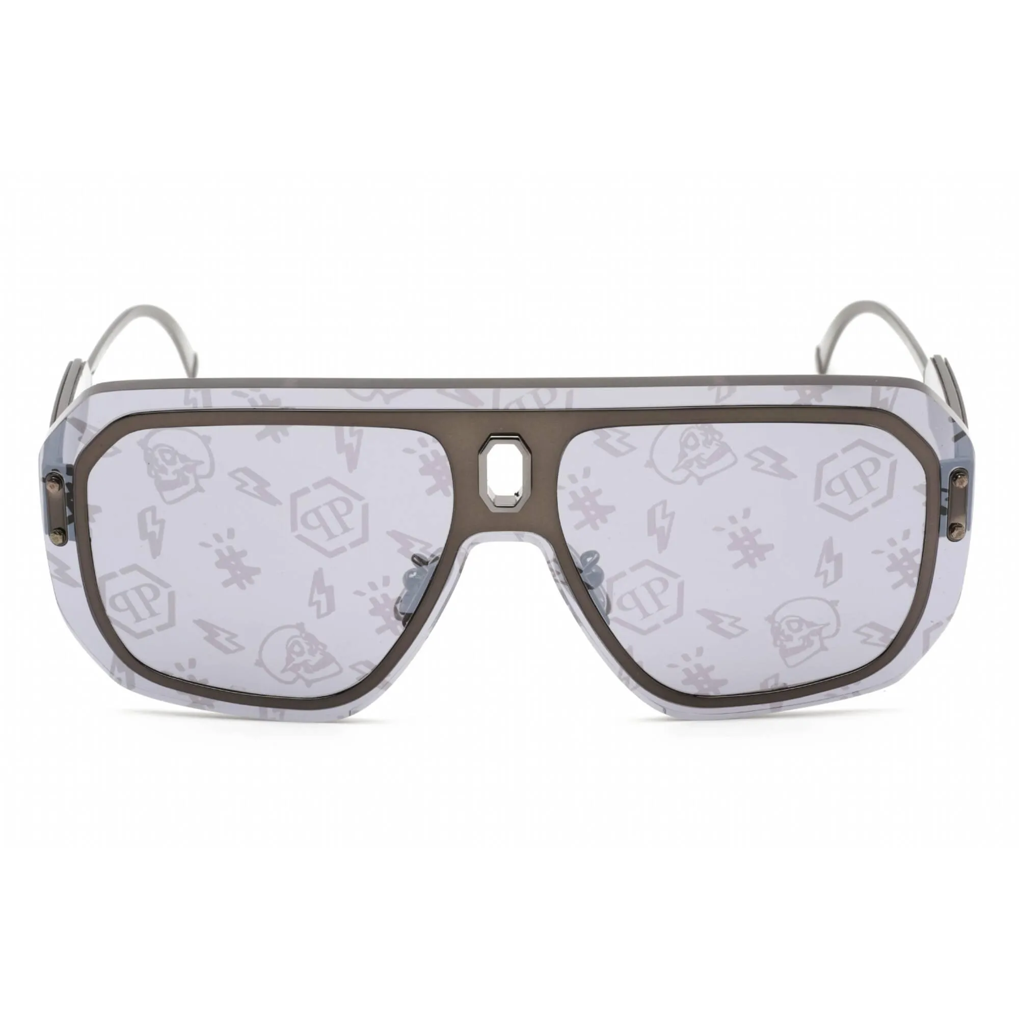 Philipp Plein Women's Sunglasses - Rimless Glossy Bakelite Metal Frame | SPP050 568L
