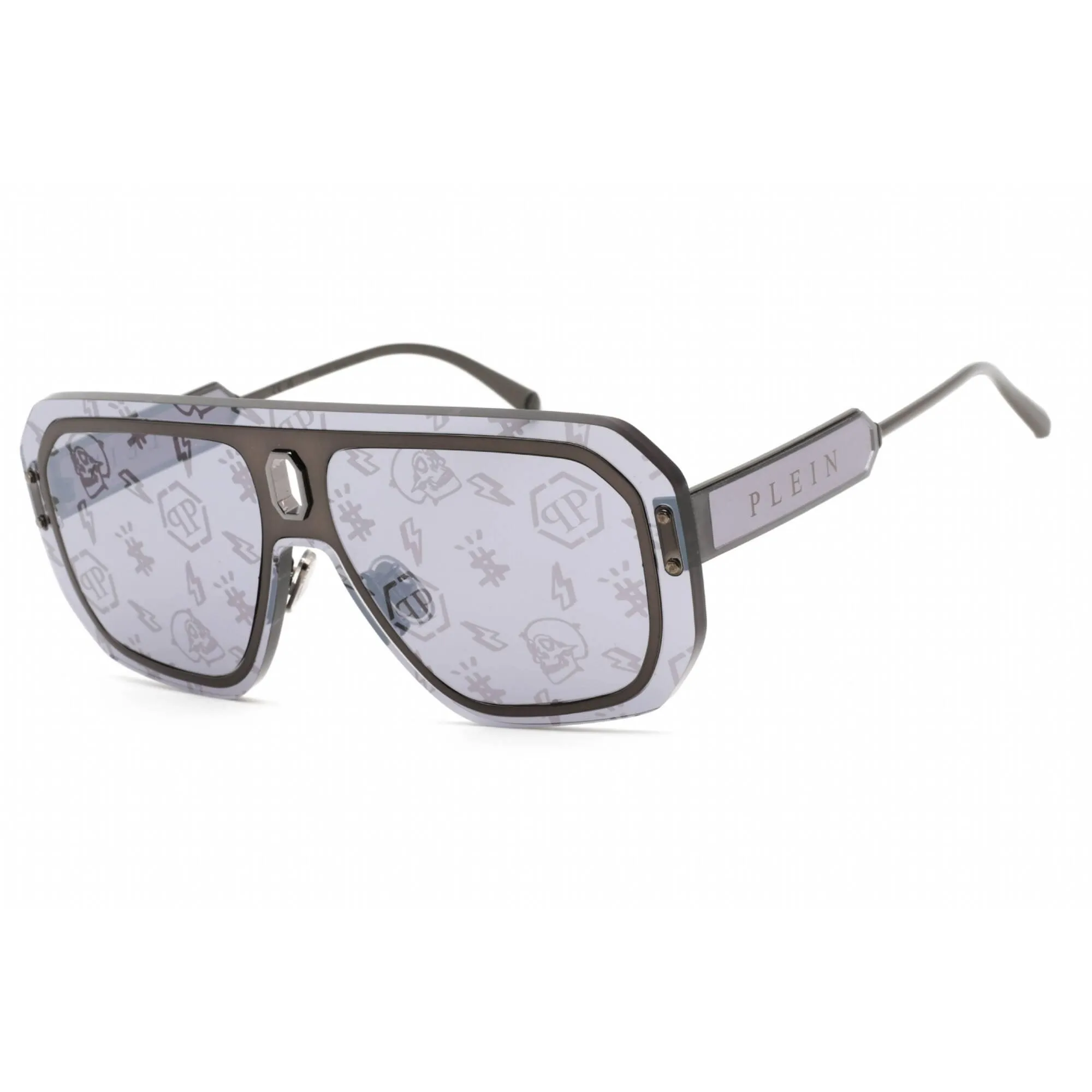 Philipp Plein Women's Sunglasses - Rimless Glossy Bakelite Metal Frame | SPP050 568L