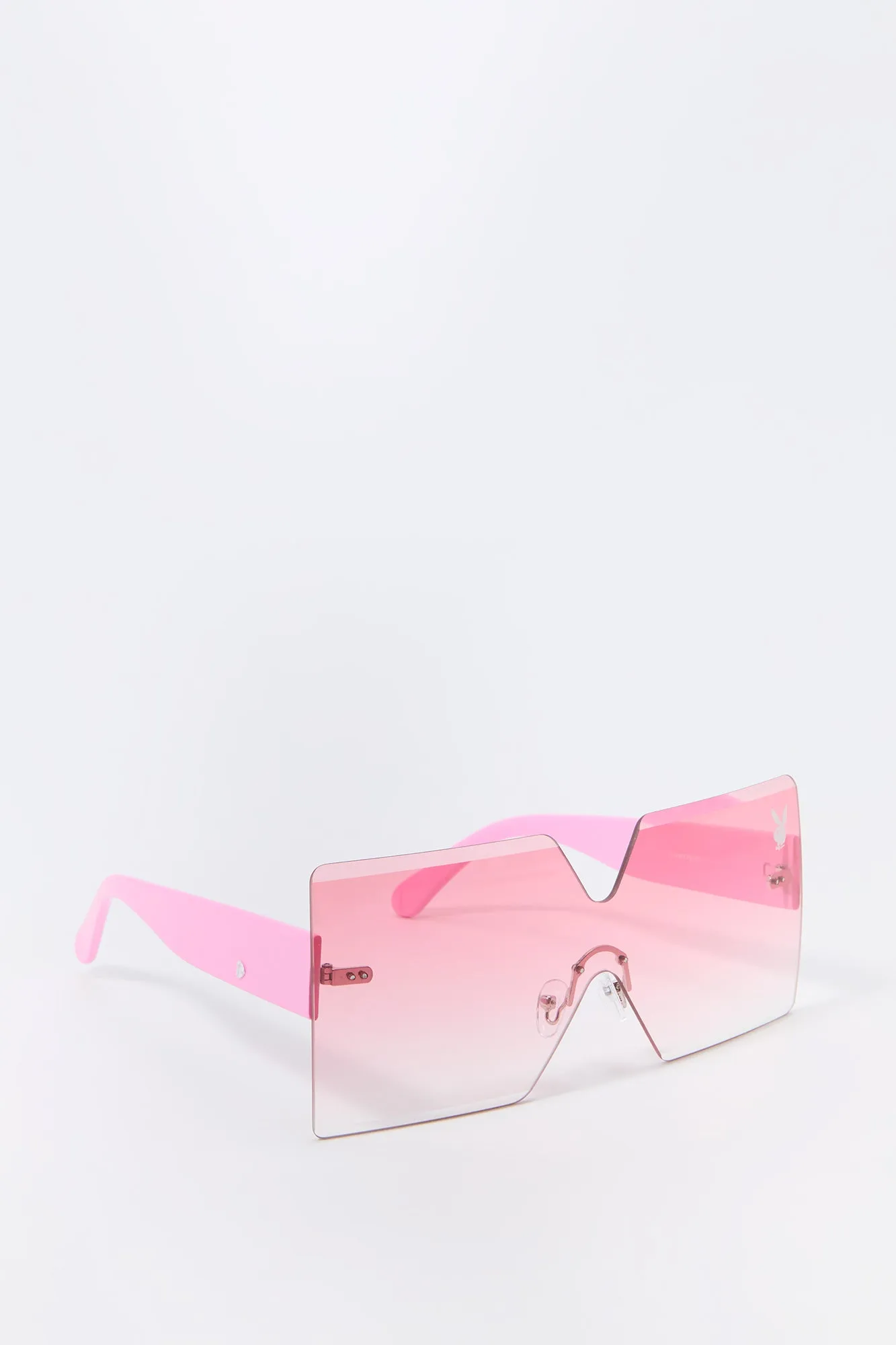 Playboy Oversized Rimless Square Sunglasses