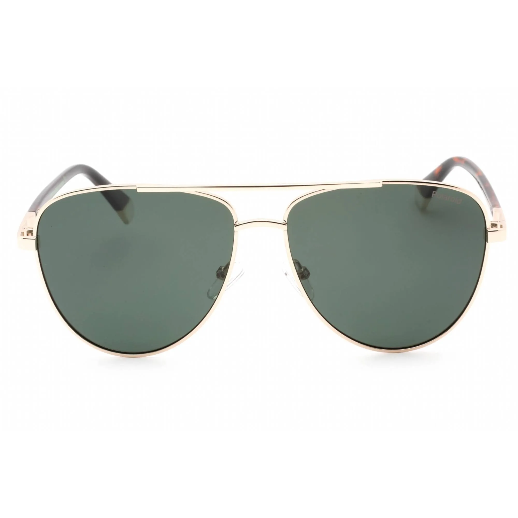 Polaroid Core Men's Sunglasses - Gold Metal Frame Green Pz Lens | PLD 4126/S 0J5G UC