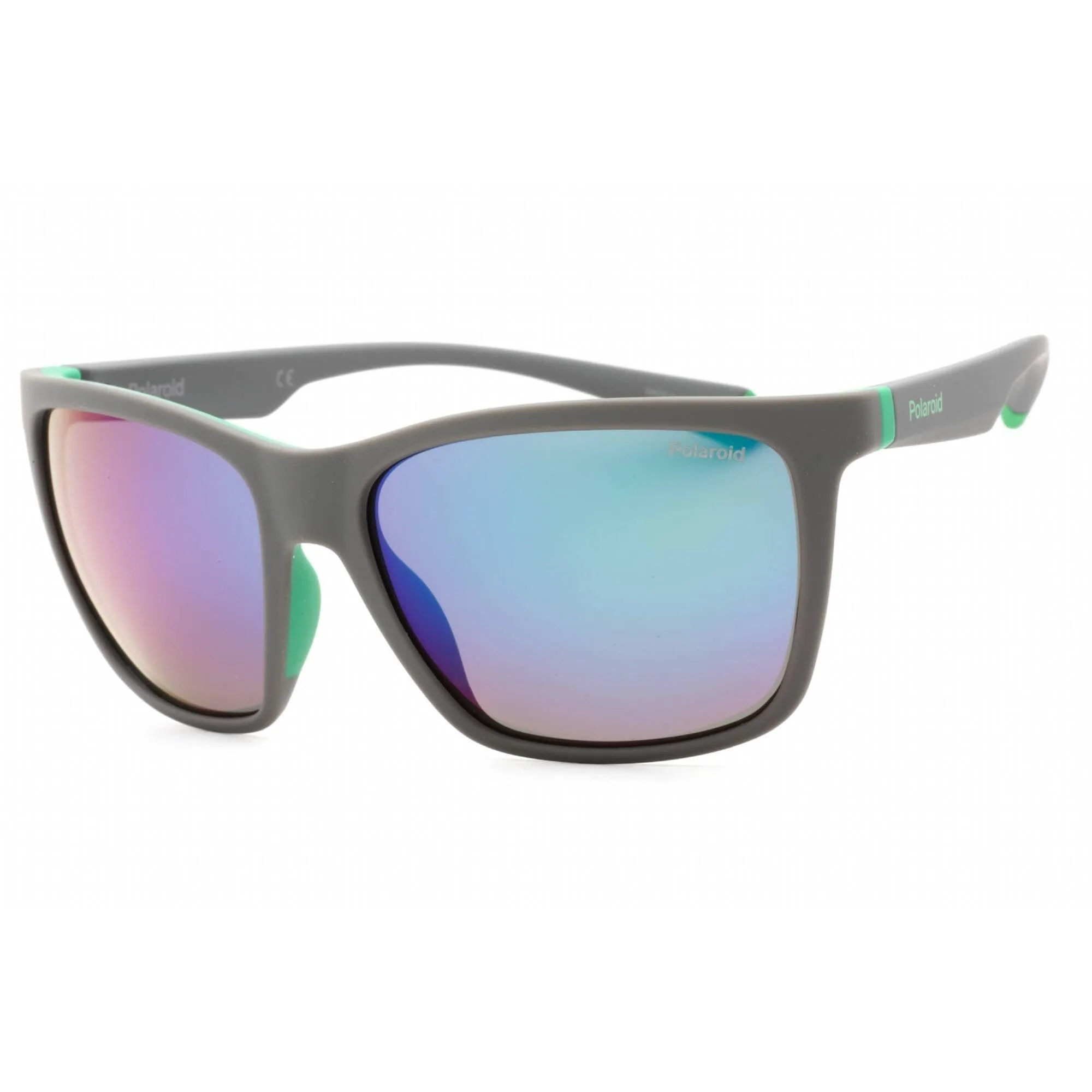 Polaroid Core Men's Sunglasses - Grey Green Square Full Rim Frame | PLD 2126/S 03U5 5Z