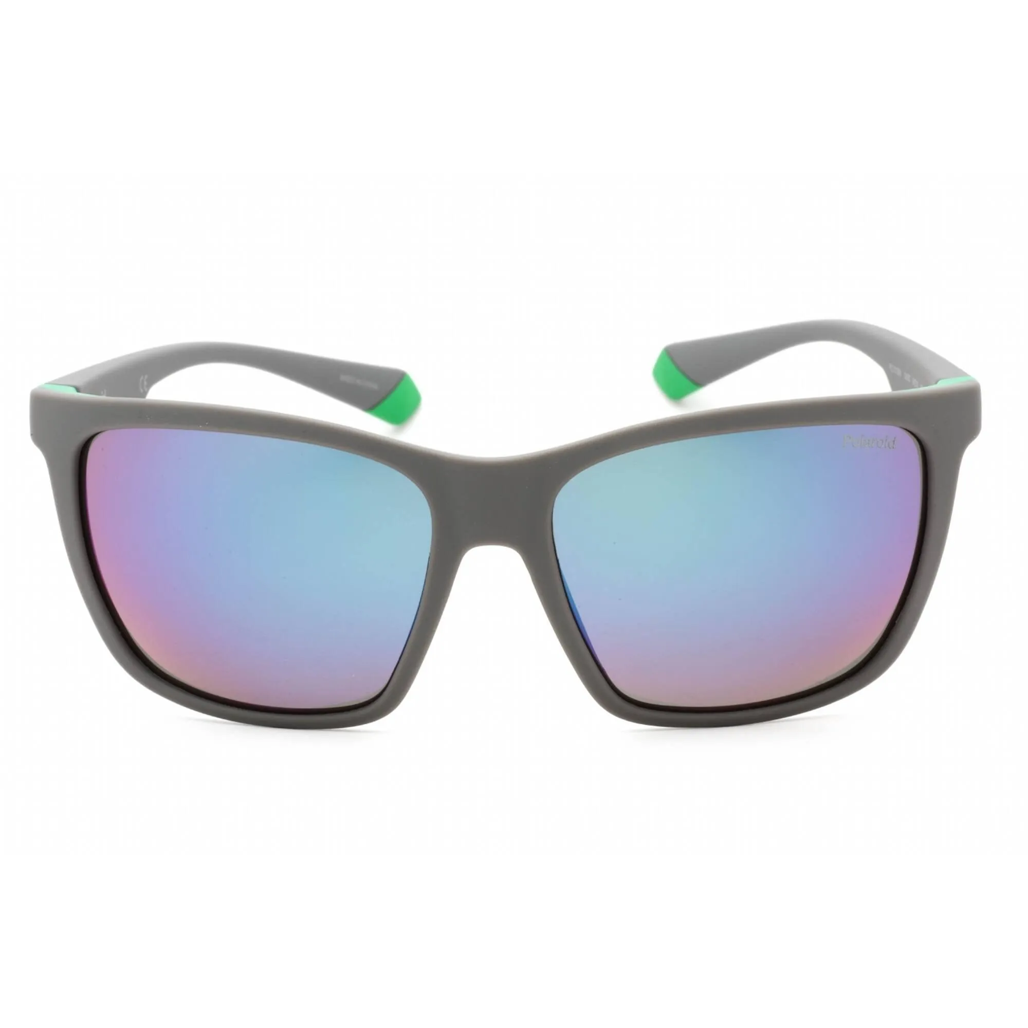 Polaroid Core Men's Sunglasses - Grey Green Square Full Rim Frame | PLD 2126/S 03U5 5Z