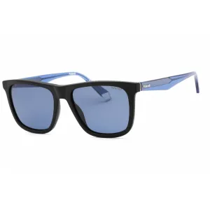Polaroid Core Men's Sunglasses - Matte Black Blue Square Frame | PLD 2102/S/X 00VK C3