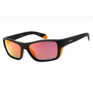 Polaroid Core Men's Sunglasses - Matte Orange Rectangular Frame | PLD 7046/S 02M5 OZ