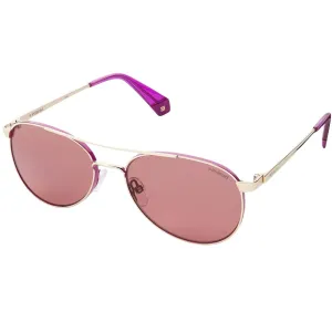 Polaroid Women's Sunglasses - Gold Violet Pilot Frame | POLAROID PLD 6070/S/X 0S9E/0F
