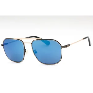 Police Men's Sunglasses - Black Gold Metal Aviator Full Rim 57mm Frame | SPLF64 300B