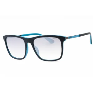 Police Men's Sunglasses - Blue Turquoise Acetate Square Full Rim Frame | SPLA56 WTRX