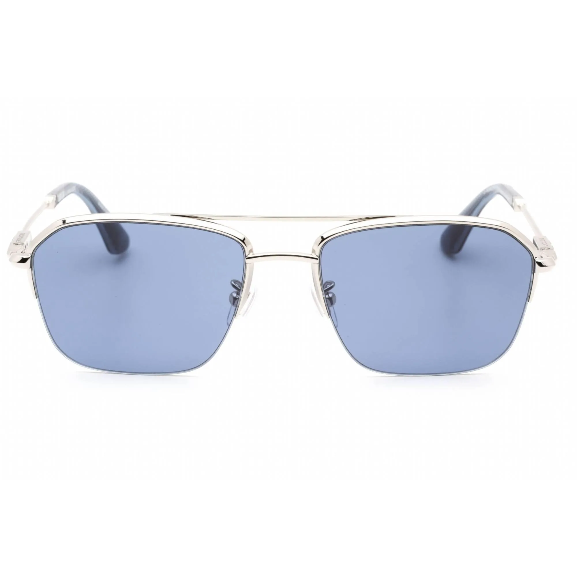 Police Men's Sunglasses - Shiny Full Palladium Stainless Steel Frame | SPLL18M 0579