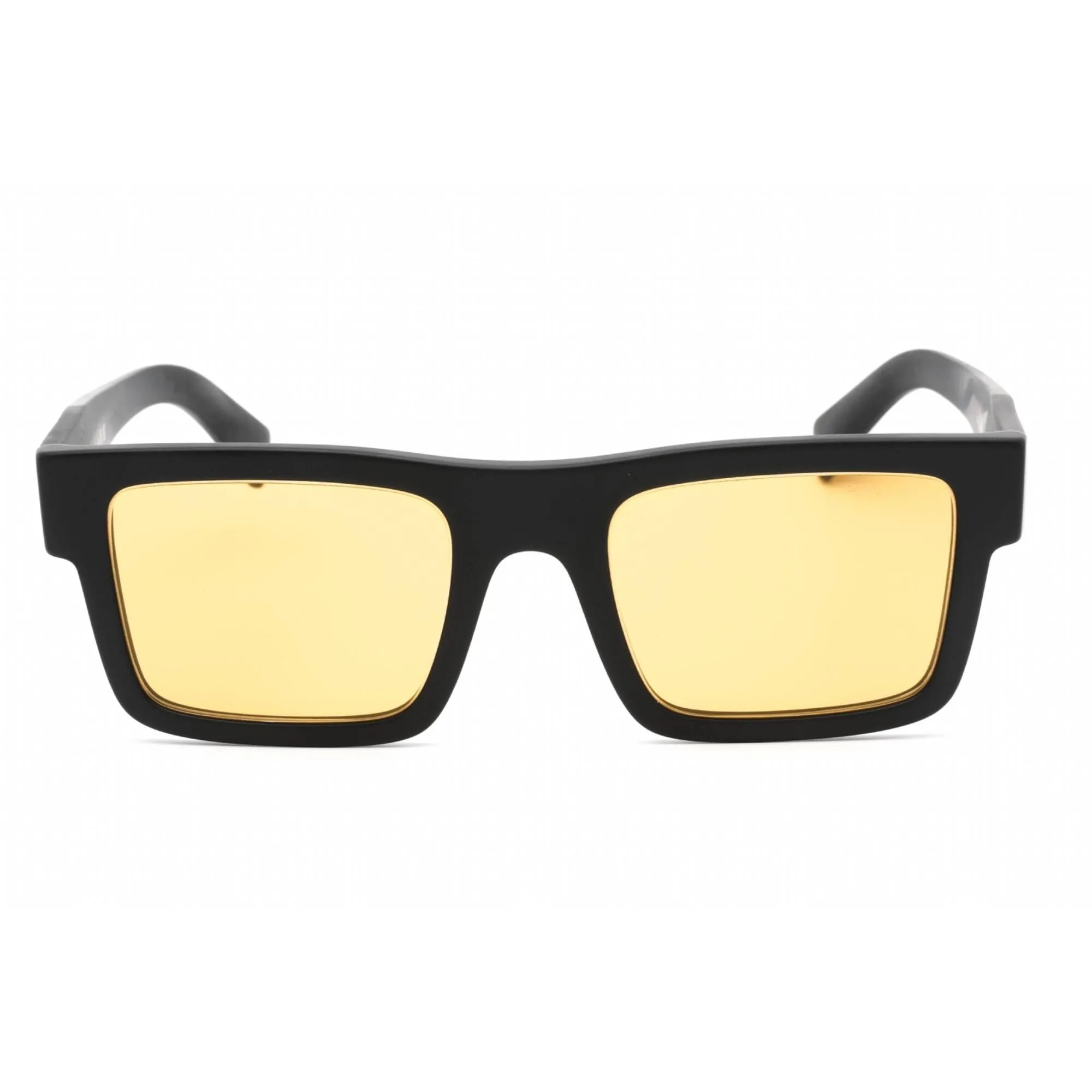 Prada Men's Sunglasses - Full Rim Matte Black Plastic Rectangular | 0PR 19WS 1BO0B7